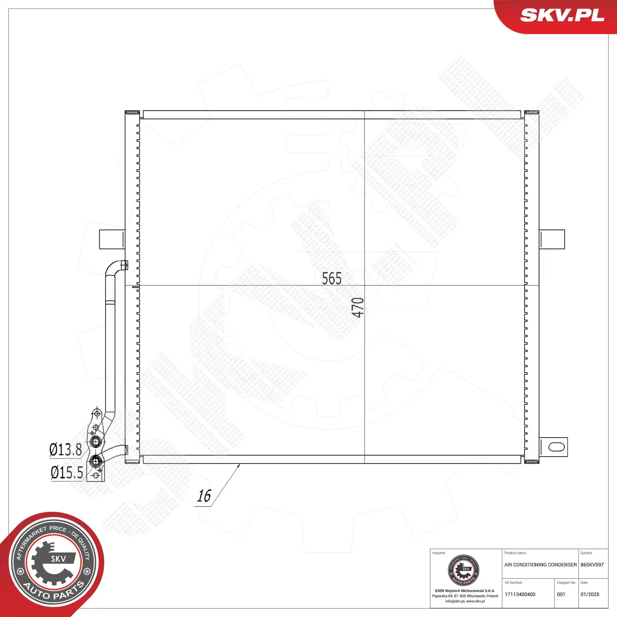Condenser, air conditioning